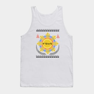 Philippine Sun / Badlit word Padayon (to Continue) Tank Top